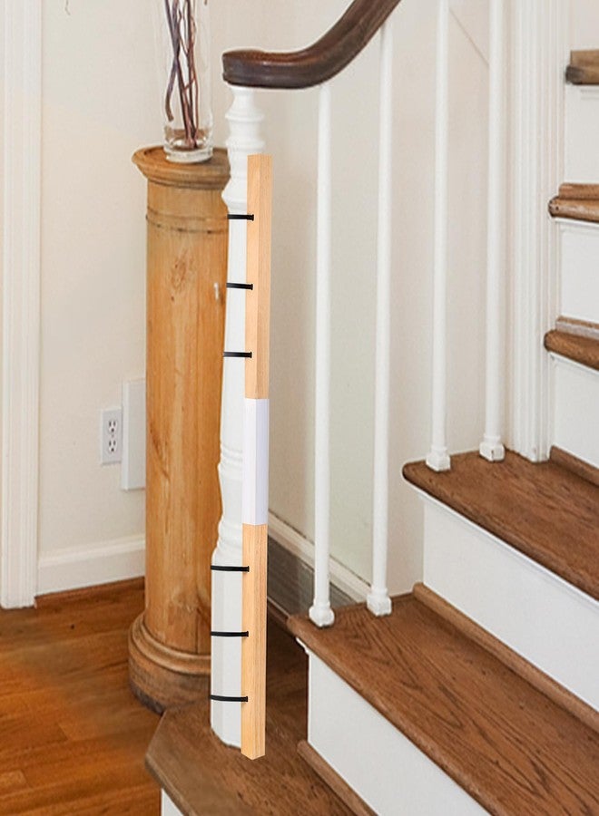 DANHMAO No Hole Stairway Baby Gate Adapter-1Pcs Solid Wood Extra Tall Universal Banister Adapter Kit for Round & Square Banister Gates up to 37in - Image 1